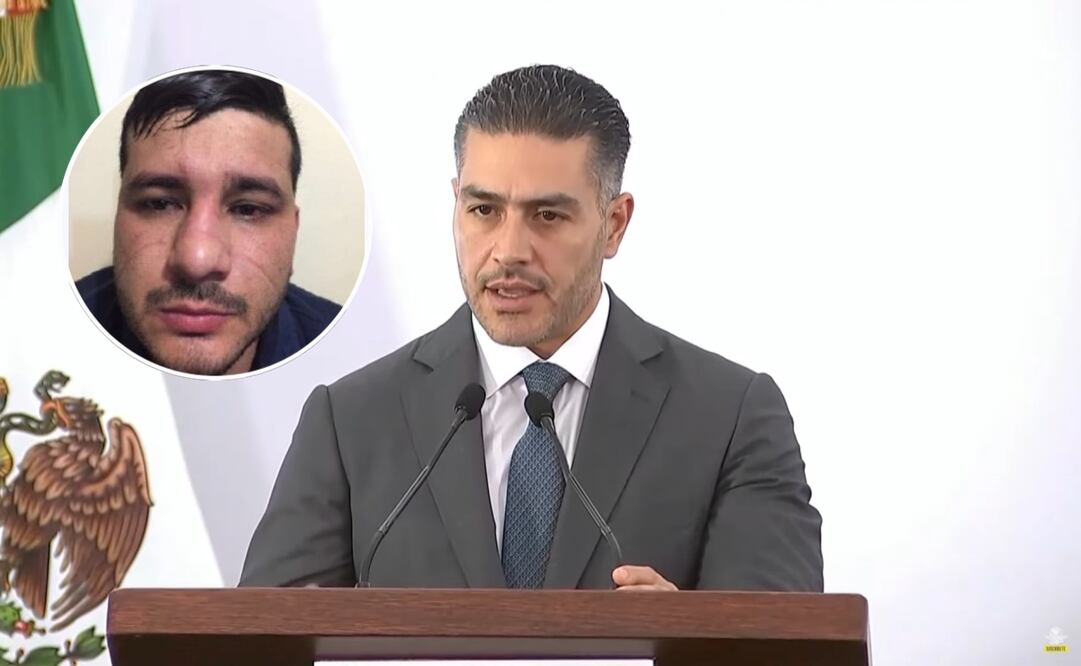 Omar García Harfuch, secretario de Seguridad y Protección Ciudadana y Jorge Humberto Figueroa Benítez, "El Perris" o "El 27". Fotos: EL UNIVERSAL y DEA.