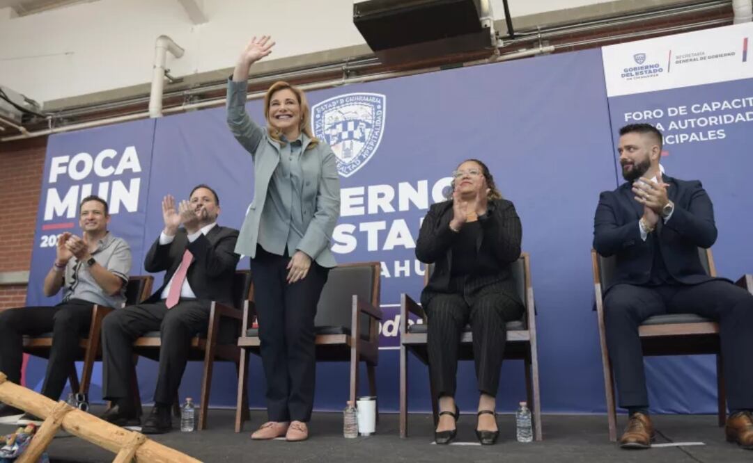“Vivimos en un estado especialmente complejo, con retos importantes, por lo tanto, no podemos bajo ninguna circunstancia caer en la tentación de la división. Este Foro tiene como propósito establecer un canal de comunicación y cercanía”, aseveró la gobernadora de Chihuahua. Foto: Especial