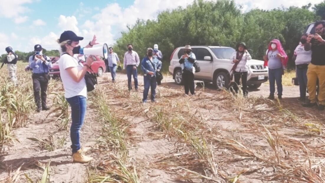 Recorre ejido en Matamoros: busca restos de 7 familiares