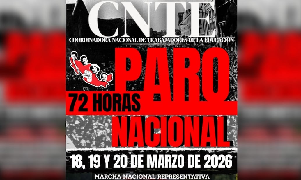 Paro de labores de la CNTE. Foto: Cortesía