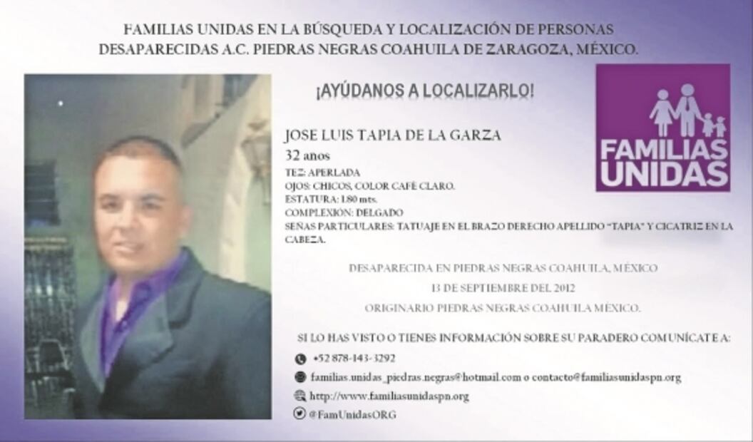 "Soy la madre, abuela y esposa de 11 desaparecidos"