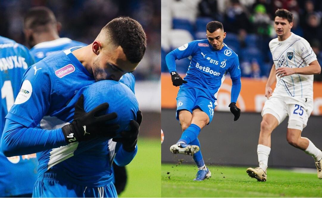 Así fue el festejo de Luis Chávez, durante el partido del Dinamo de Moscú contra el FC Pari Nizhniy Novgorod - Foto: @fcdynamo en Instagram