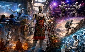 ¡Robots ya conviven con humanos! Enseñan, bailan, rezan y hasta se casan