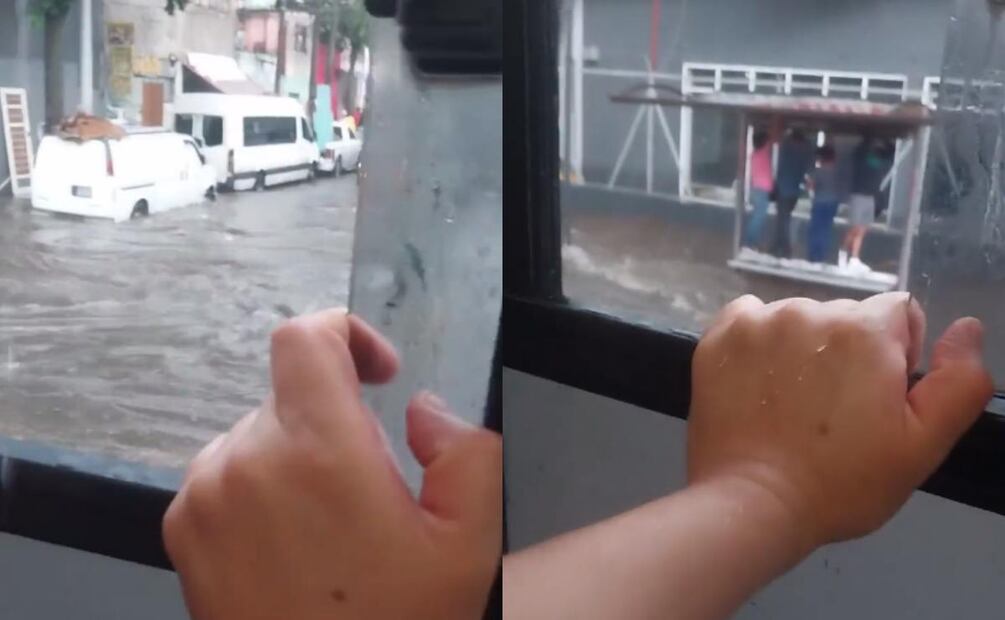 Inundación metrobús, Foto: Especial