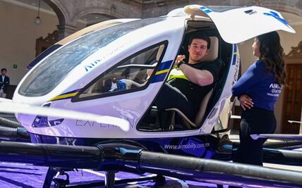 Samuel García se sube a dron autónomo volador y esto pasó