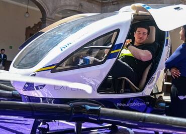 Samuel García se sube a dron autónomo volador y esto pasó