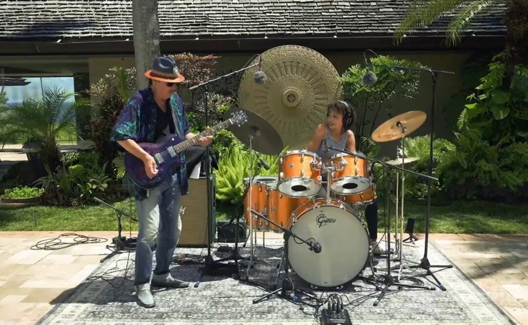 Carlos Santana y su esposa, la baterista Cindy Blackman. Foto: Cortesía