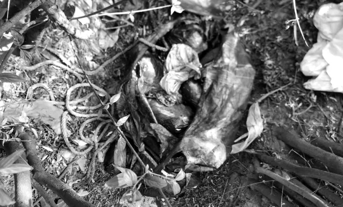 El 31 de mayo trabajadores del servicio de limpia y vecinos de Tepatlaxco detectaron decenas de bolsas arrojadas en un terreno aledaño a la carretera Naucalpan-Ixtlahuaca. Foto: Especial