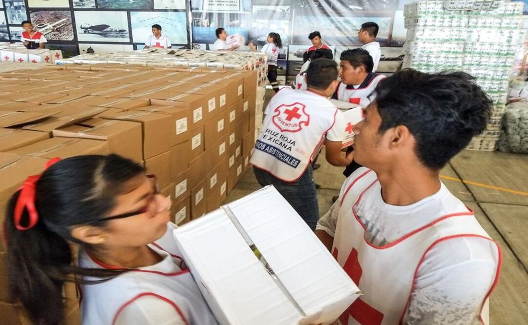 Cruz Roja abre más centros de acopio en 12 entidades