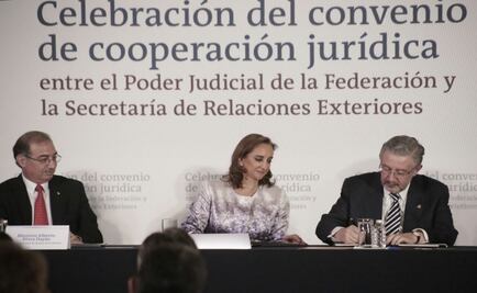Poder Judicial y cancillería firman convenio de cooperación jurídica