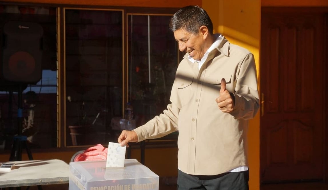 Salomón Jara ante revocación de mandato; “si el pueblo decide, me voy a mi casa”. Foto: Edwin Hernández
