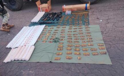 Detienen a cinco y decomisan armas