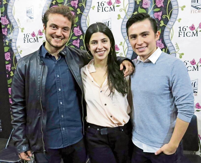 Daniel Mandoki, Nicolasa Ortiz Monasterio y Luis Curiel, protagonistas de la cinta. BERENICE BAUTISTA. AP
