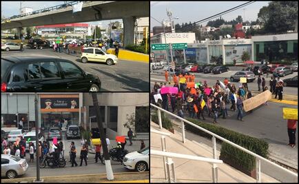 Protestan en Interlomas para pedir pago de salarios