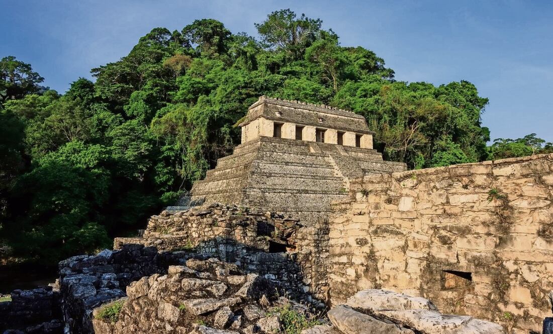 Zona arqueológica de Palenque, Chiapas, la cual es intervenida con el Promeza. Foto: INAH