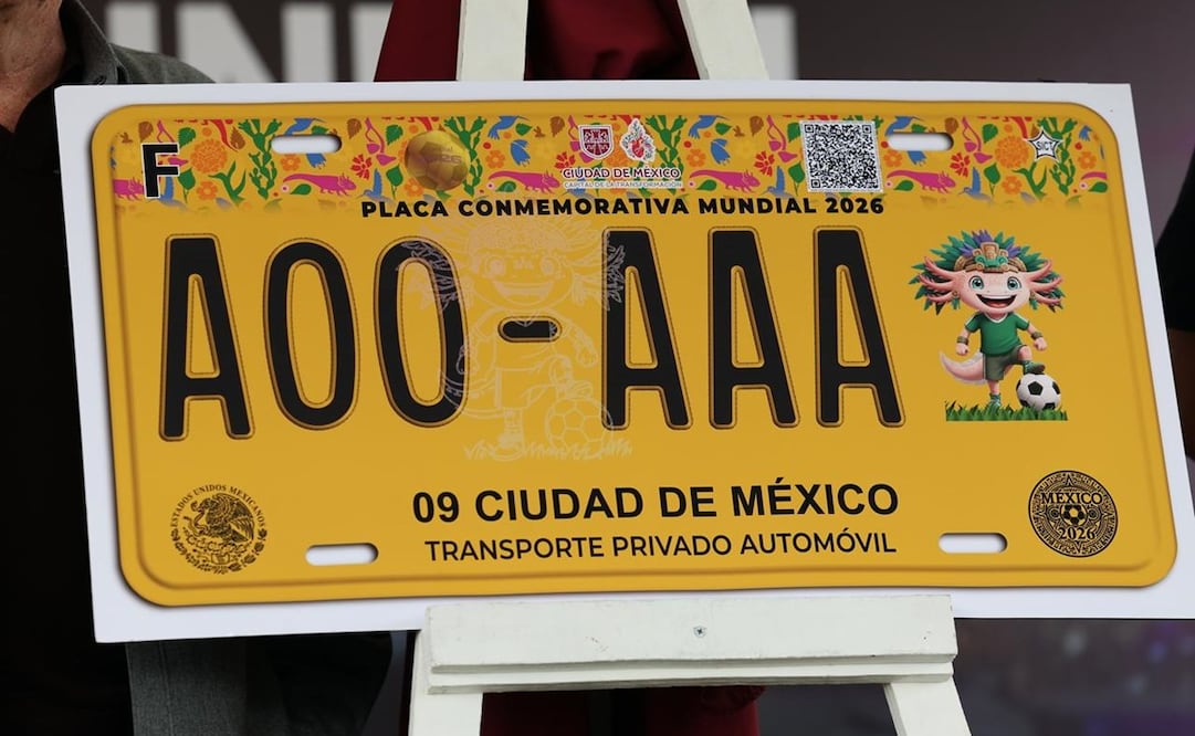 Las placas del Mundial 2026 son opcionales para los automóviles, no obligatorias. Foto: Gobierno de la CDMX