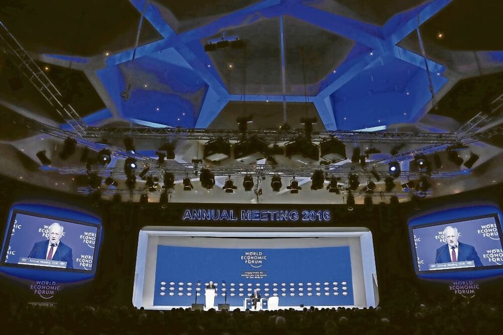 El presidente de Suiza, Johann Schneider-Ammann, durante la inaguración de la 46ª edición del Foro Económico Mundial en Davos (ESPECIAL)
