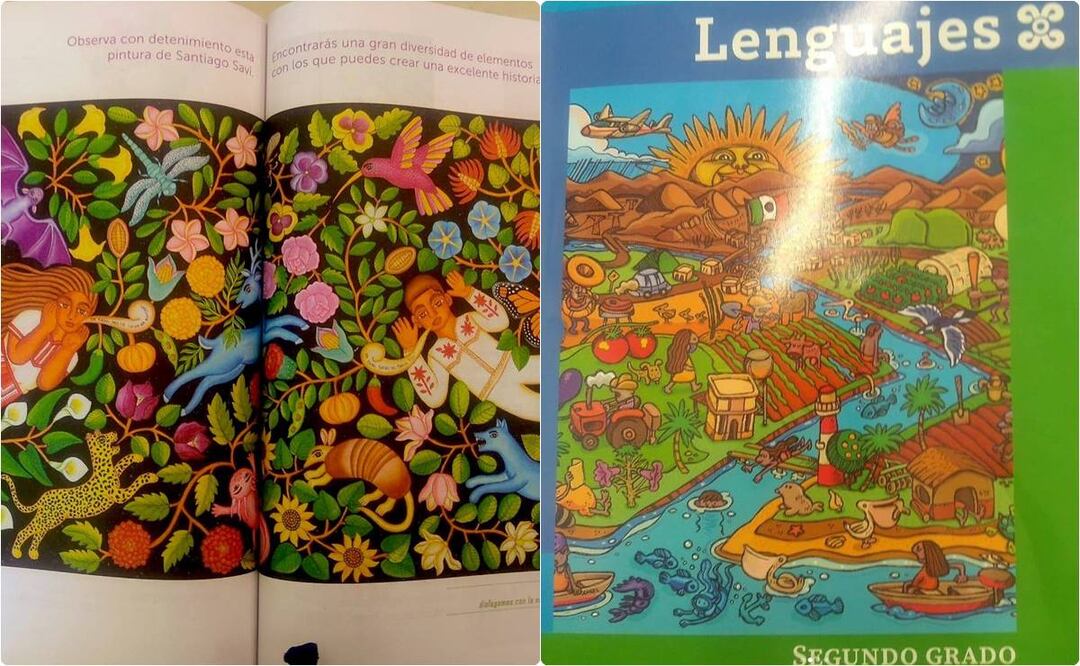 El Artista Santiago Savi se dijo emocionado de que una de sus obras ilustre uno de los nuevos libros de texto de la SEP. / Foto: Tomadas de Instagram y Twitter Santiago Savi.