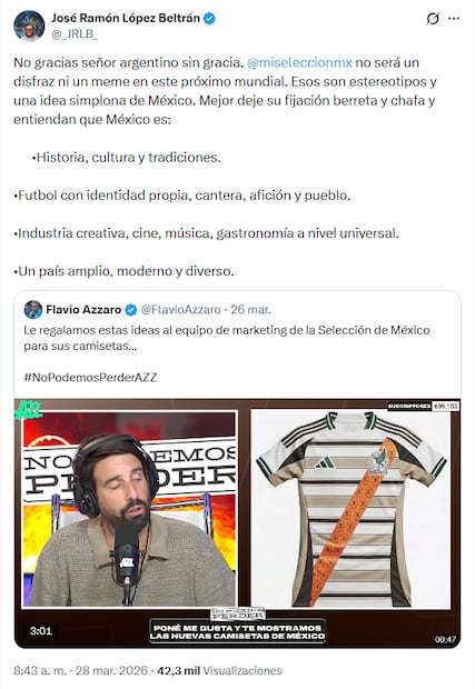 La publicación de López Beltrán en X alcanzó las 42 mil visualizaciones. Foto: Captura de pantalla