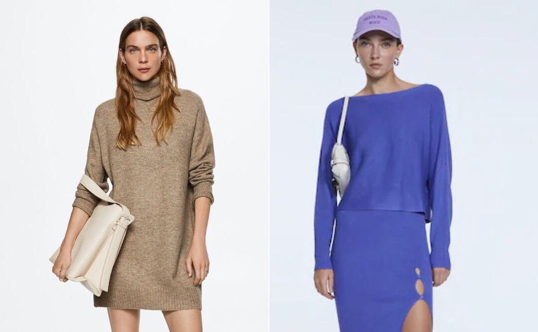 Las prendas de punto son de las favoritas de la temporada / Foto: Mango / Stradivarius