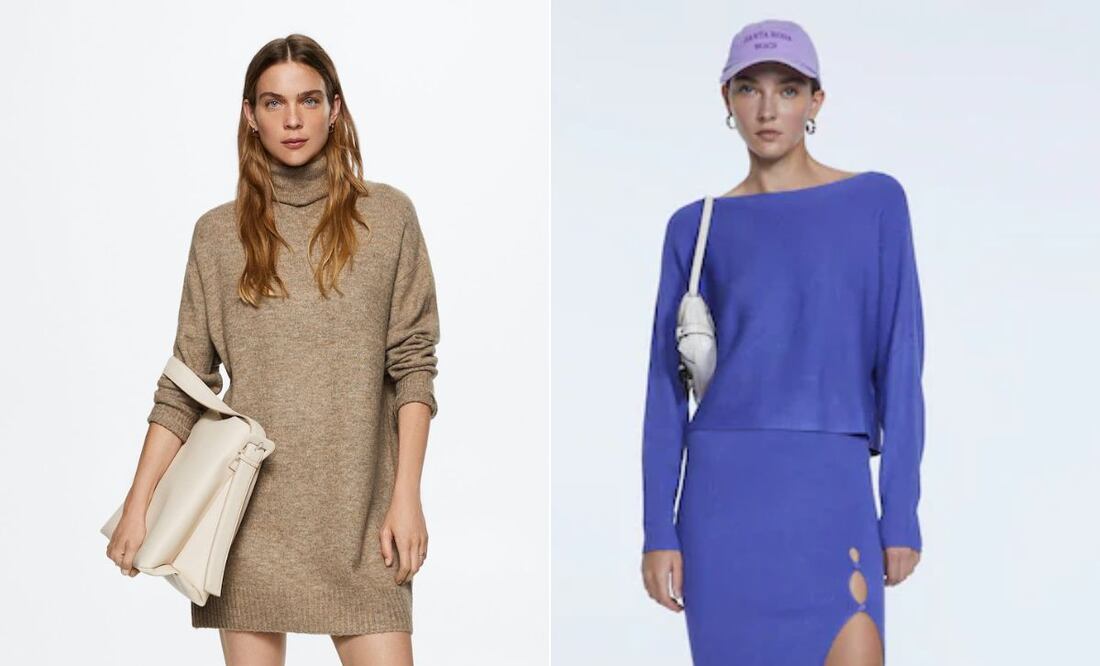 Las prendas de punto son de las favoritas de la temporada / Foto: Mango / Stradivarius