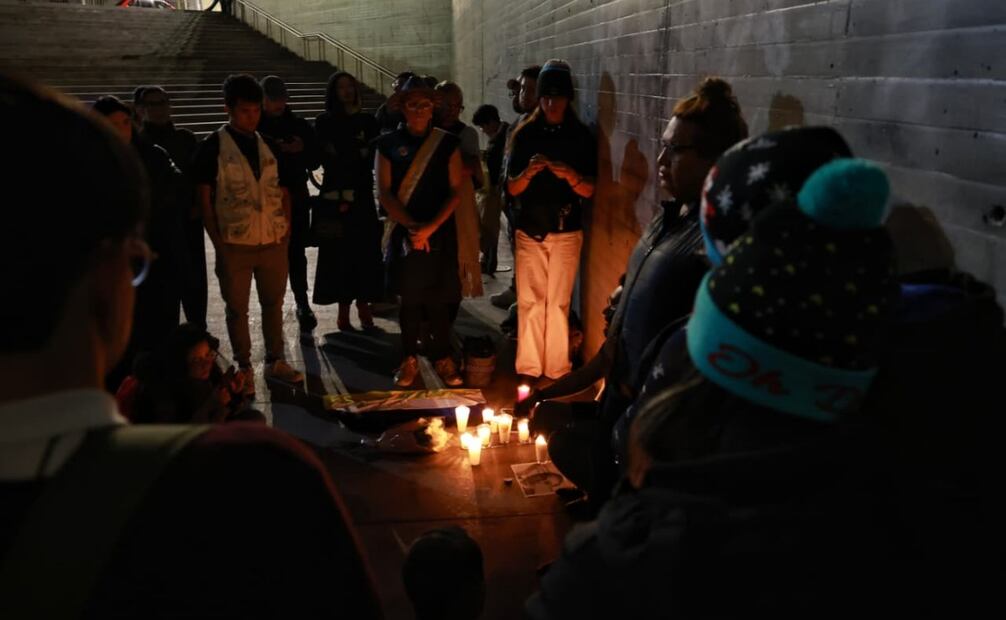 Velada en memoria de le magistrade Ociel Baena, a dos años de su muerte, en la Estela de Luz este jueves 13 de noviembre de 2025. Foto: Fernanda Rojas/ EL UNIVERSAL