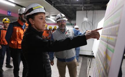 Sheinbaum supervisa trabajos de modernización de L1 del Metro 
