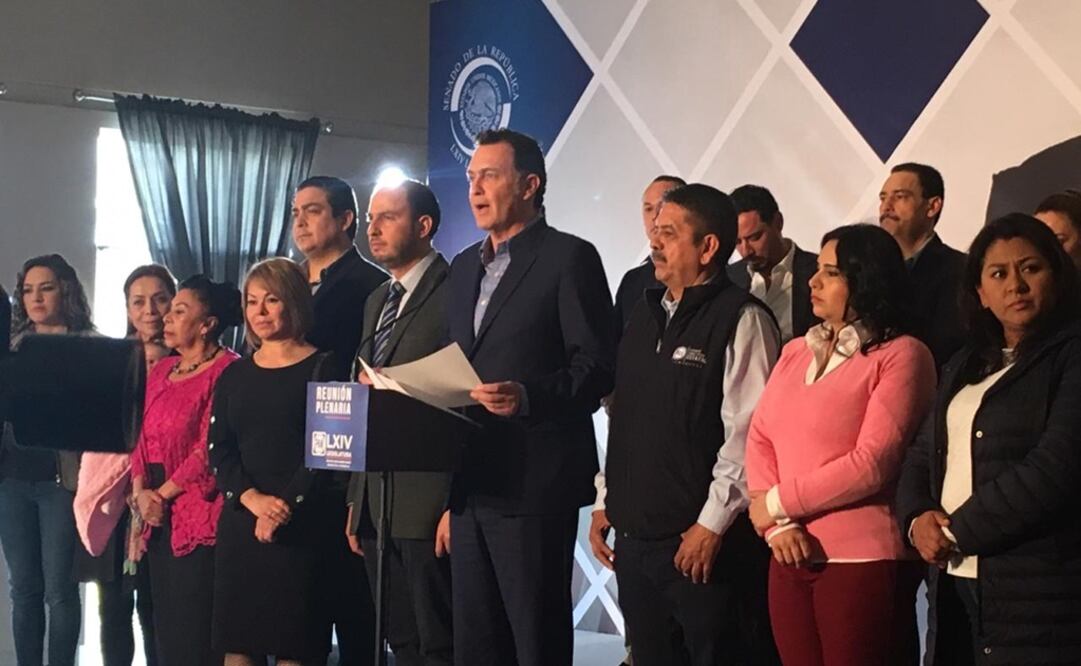 Mauricio Kuri, designado oficialmente como coordinador de los senadores panistas. Foto: Suzzete Alcántara/EL UNIVERSAL 