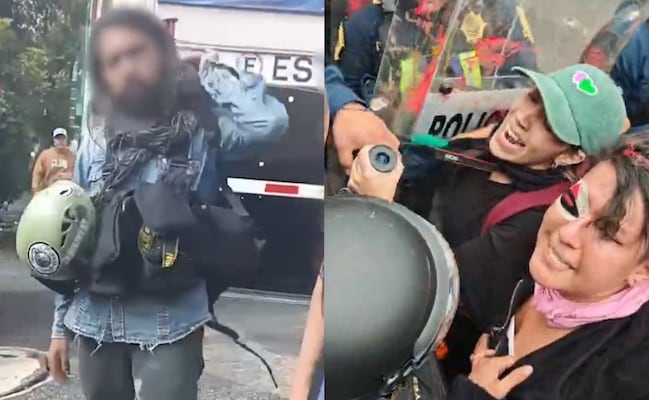 Denuncian agresiones contra la prensa en protestas contra el Mundial; "policía está faltando a los protocolos", acusan