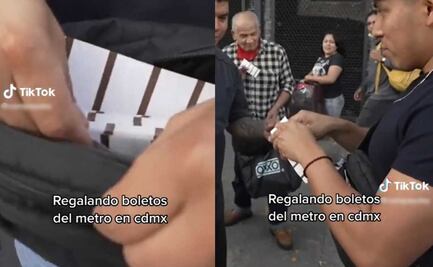 Compra mil boletos del Metro CDMX para regalar, se hace viral en TikTok