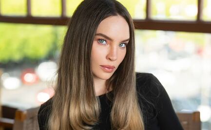 El look de Belinda en la nueva portada de Elle: camisa, corbata y tacones