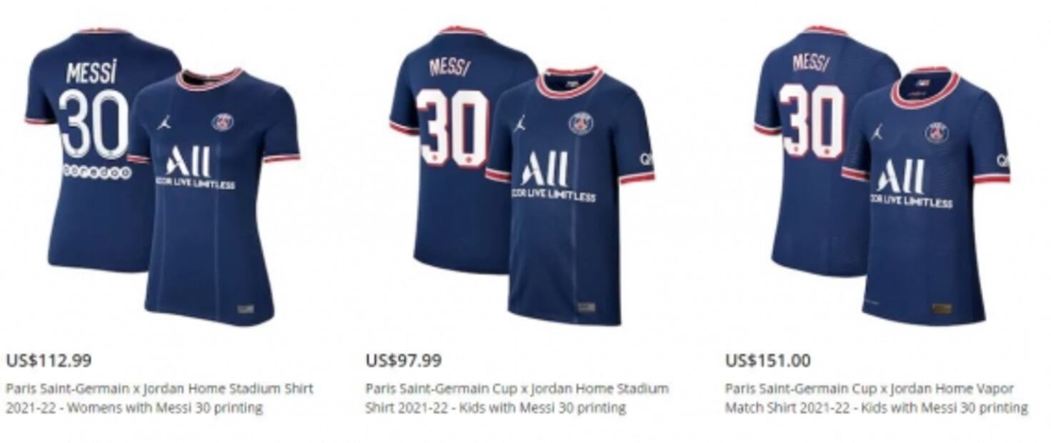 El PSG lanza a la venta el jersey de Messi; conoce sus precios
