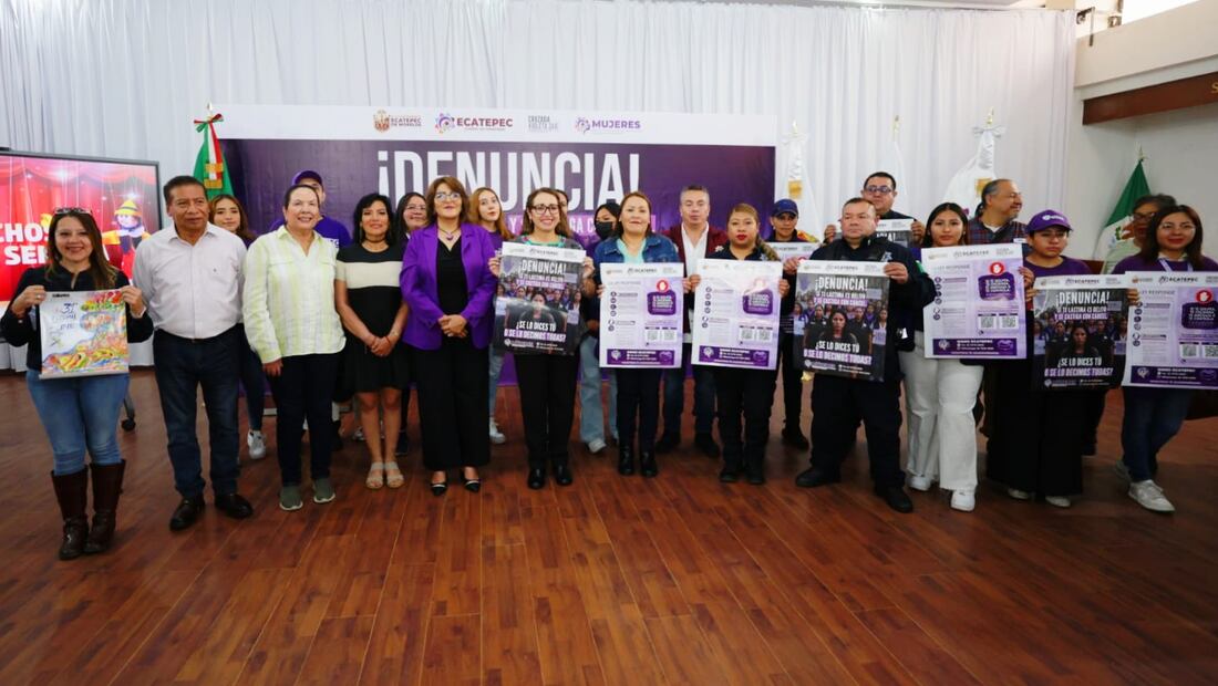 Ecatepec pone en marcha la "Cruzada Violeta 360". (Foto: especial)