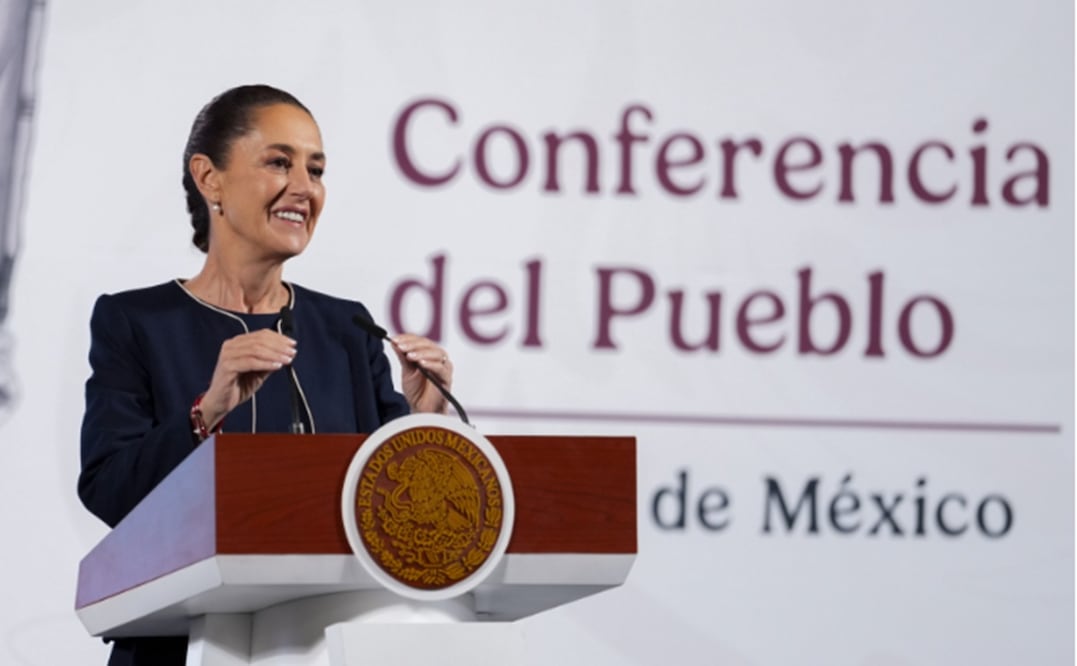 Claudia Sheinbaum en la mañanera del 7 de marzo de 2025. Foto: especial