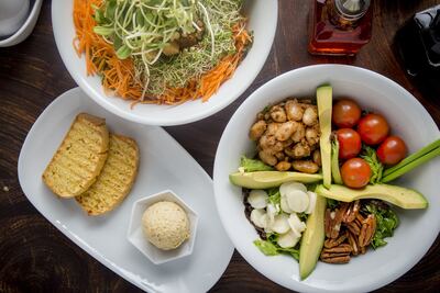 Comida vegana muy Fresh en la Roma