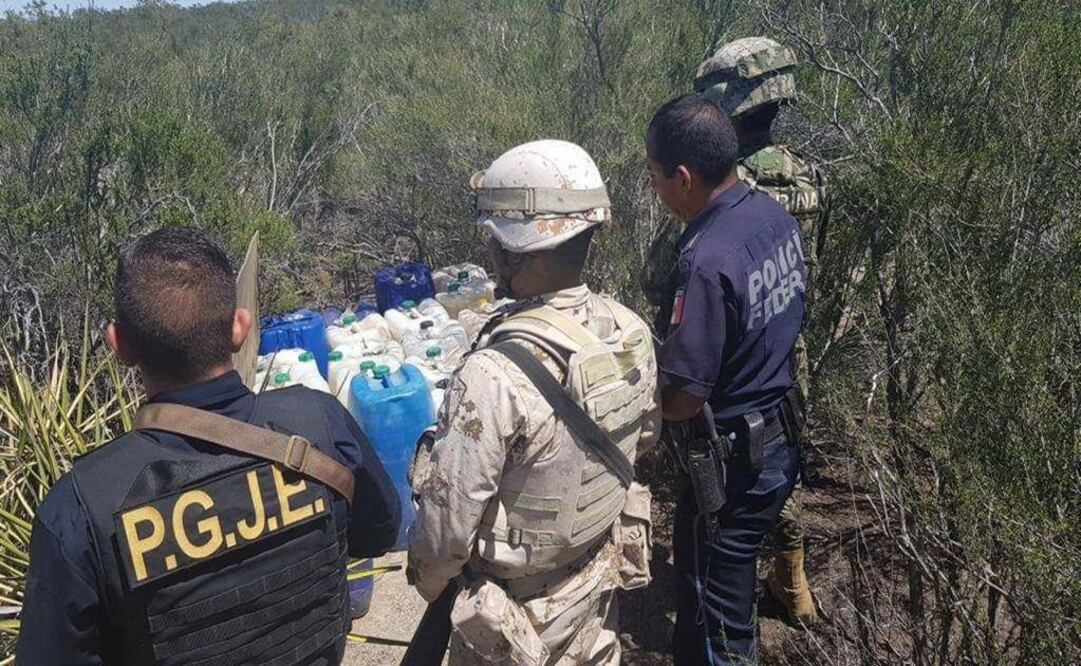 Integrantes del Ejército Mexicano fueron atacados en Tecate, Baja California en la comunidad de El Hongo, por presuntos ladrones de gasolina. Foto: Especial