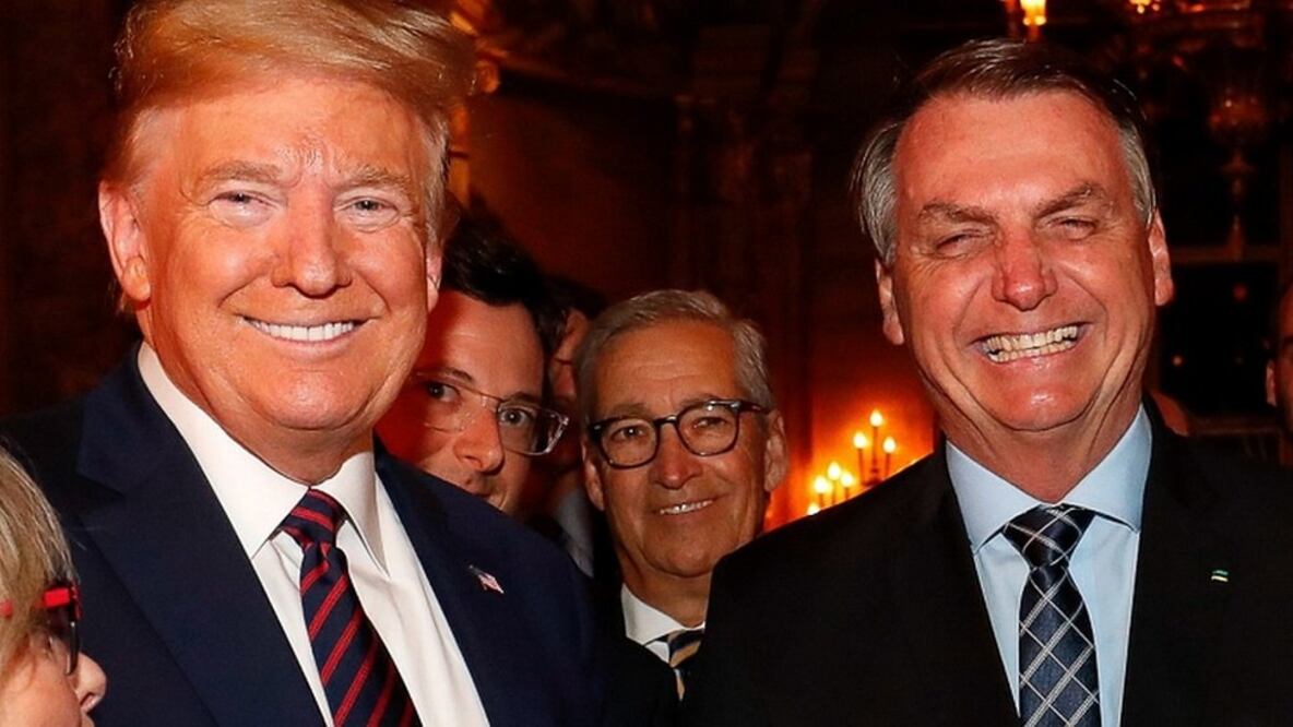 Trump y Bolsonaro se encontraron por última vez personalmente en marzo, en Florida. Foto: EPA