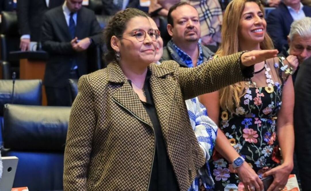Lenia Batres rinde protesta como ministra de la Corte. Foto: X @AnaLiliaRivra