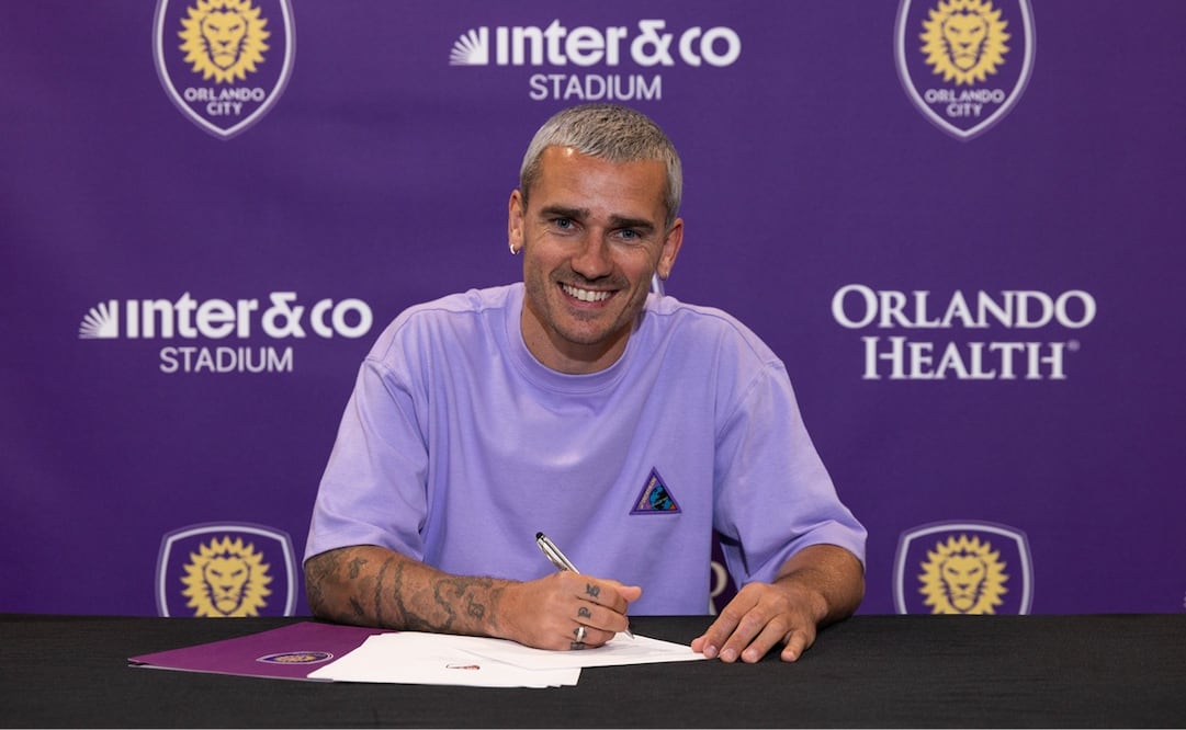 Antoine Griezmann firmó con el Orlando City. FOTO: @OrlandoCitySC