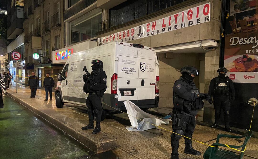 Un cateo se dio en Paseo de la reforma. Foto: Juan Carlos Williams / EL UNIVERSAL