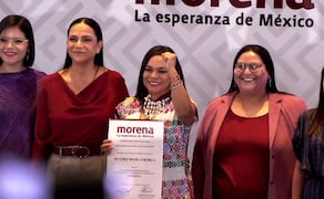 Beatriz Mojica Morga es nombrada como la coordinadora de la transformación de Guerrero (14/09/2026). Foto: Captura de pantalla Youtube Citlalli Hernández