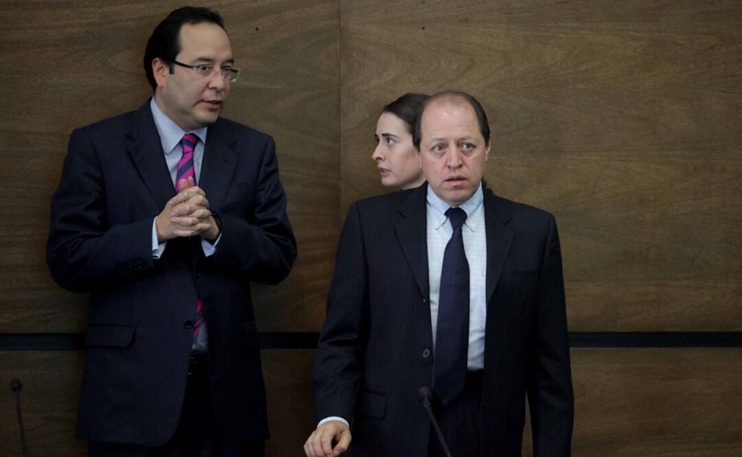 Los consejeros Ciro Murayama (izq) y Marco Baños (der), en foto de archivo. /Archivo - EL UNIVERSAL