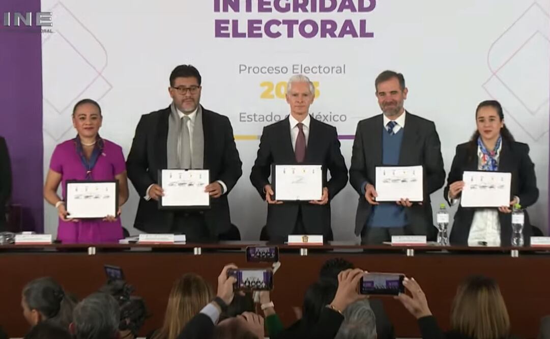 Se sucribió el Acuerdo de Integridad Electoral. Foto: Captura de pantalla