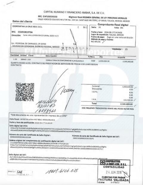 Revelan supuestas facturas falsas utilizadas por Guillermo Álvarez