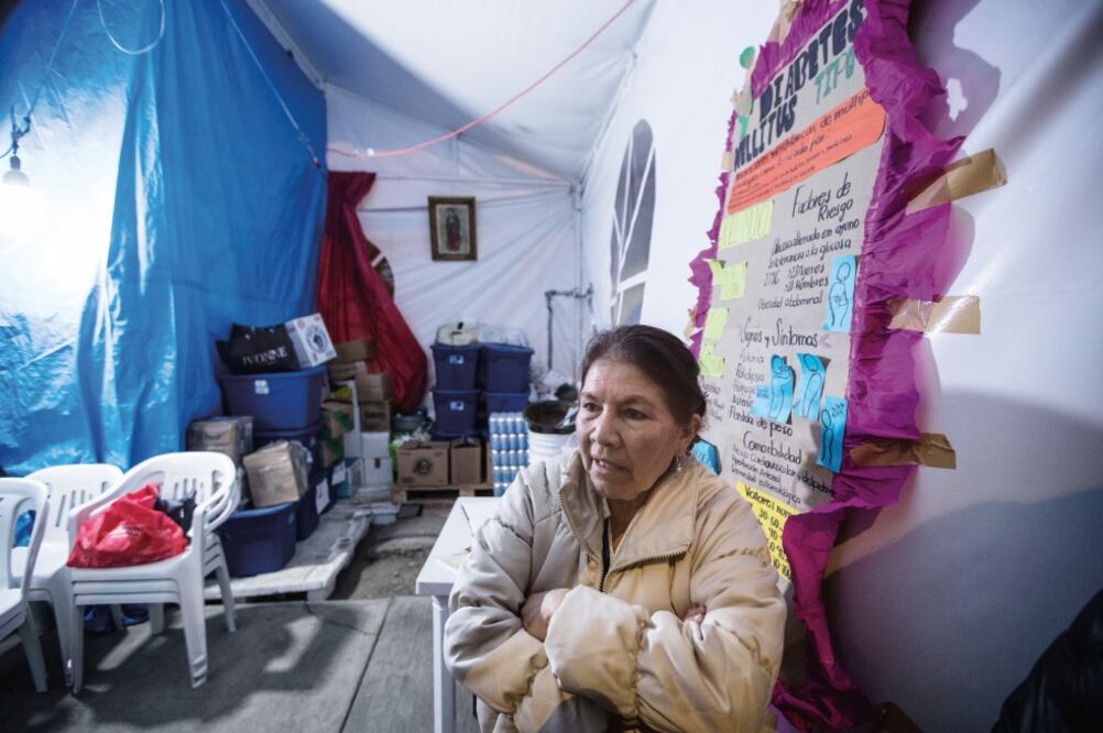 Julia Sánchez dice que le espera una Navidad diferente, tras haber perdido su hogar por el terremoto (GERMÁN ESPINOSA. EL UNIVERSAL)