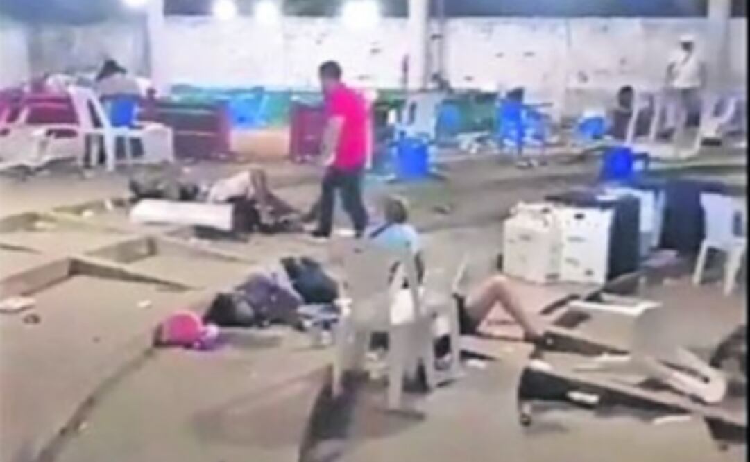 El 6 de enero hombres armados abrieron fuego contra los asistentes a un palenque en Petatlán. Foto: Tomada de video