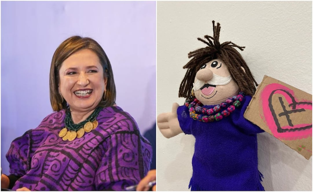 Xóchitl Gálvez muestra en redes sociales el peluche del Dr. Simi que le regalaron sus simpatizantes. Foto: Archivo/Twitter @XochitlGalvez