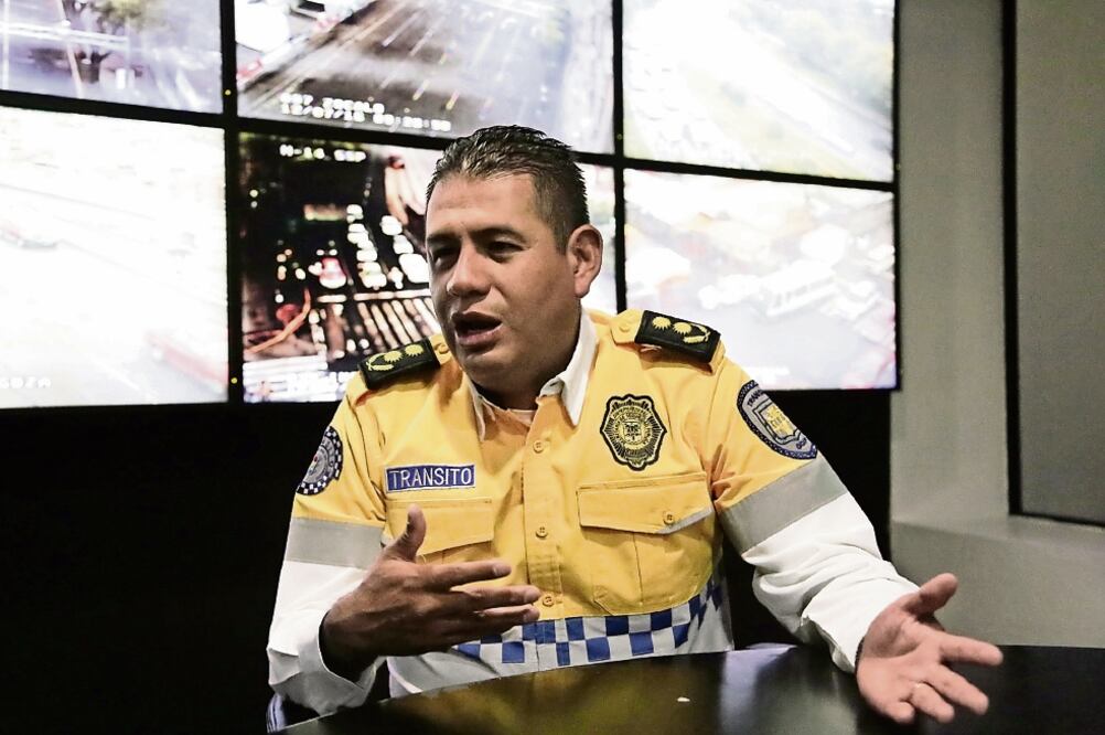 El subsecretario de Control de Tránsito de la Secretaría de Seguridad Pública (SSP) local, Fernando Alejandro Martínez Badillo, informó la mayoría de los infraccionados acepta que cometió una violación al reglamento (ALEJANDRA LEYVA. EL UNIVERSAL)