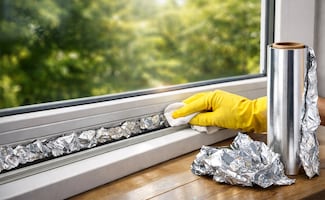 ¿Por qué recomiendan poner papel aluminio en los rieles de las ventanas?; el truco casero que pocos conocen