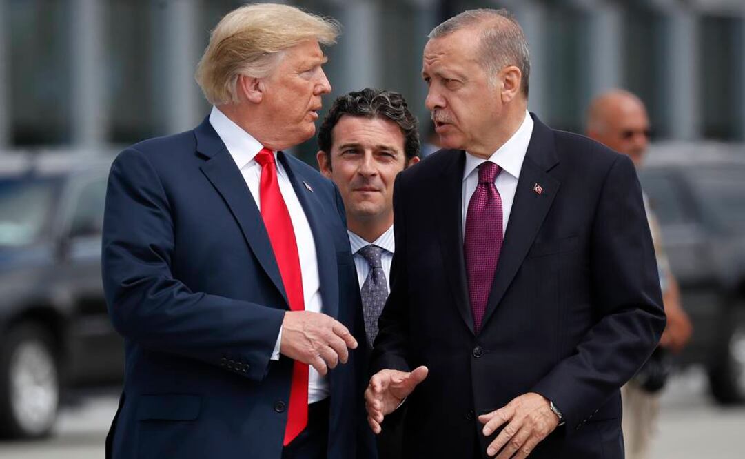 El presidente Donald Trump y su homólogo turco, Recep Tayyip Erdogan (Foto: AP / Archivo)